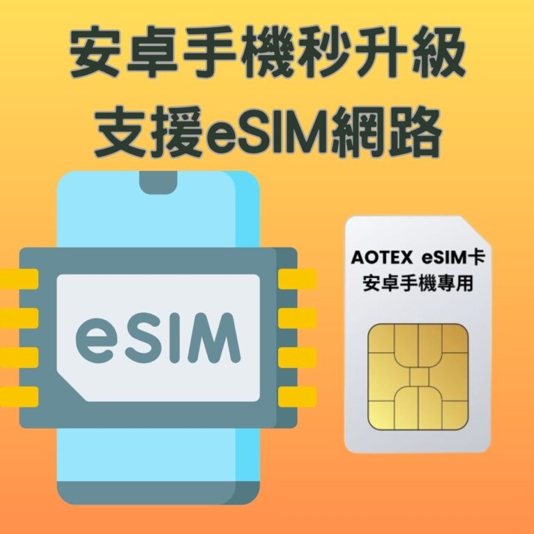 AOTEX eSIM卡/eSIM轉換卡 安卓手機專用(舊手機升級eSIM功能) 旅行好物 - AOTEX