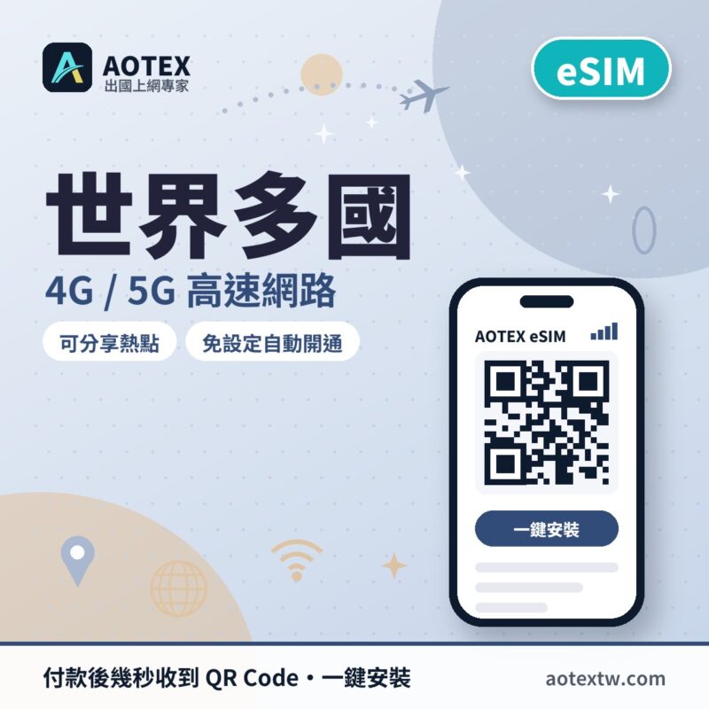 世界多國 eSIM - AOTEX